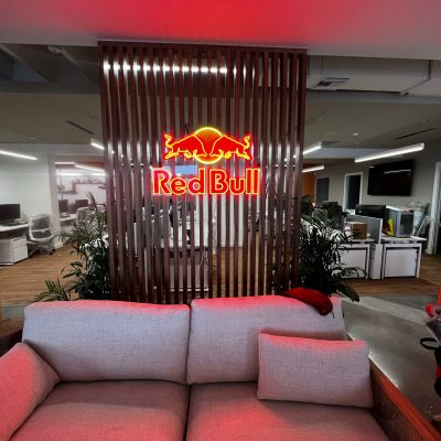 RedBull LED Neon Sign | Bold Branding for Wynwood Office